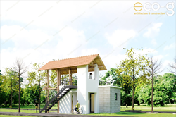 thiết kế homestay 2 tầng phong cách mở